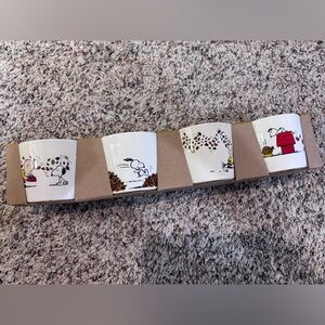 Rae Dunn x Peanuts Snoopy Fall Harvest - Set of 4 - 8 oz. Ramekins - New